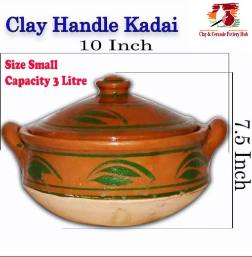 Clay handle kadai 1 Dukancha