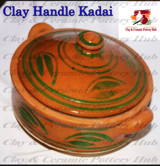 Clay handle kadai 2 Dukancha