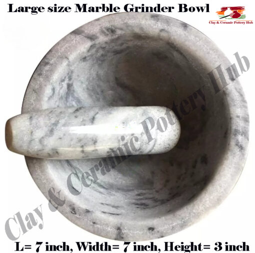 Large marble grinder bowl Dukancha