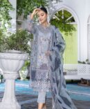 Floral Gray bridal dress-shop here-ketifa brand