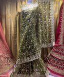Special Customized High Quality ADDA / DABKA / PEARLS / SITARA Hand work SARREE | Bridal / Wedding Wear Totally Hand Made Dabka/Pearls/Sitara work SARREE . HAND WORK : Heavy Hand work on Sarree Border . Heavy Bunches and Pearls chan on Sarree . Heavy Hand work on Blouse ( Front , Back ) Full Heavy Hand work on Sleeves . Same as Pictures FABRIC : High quality Chiffon stuff for SARREE and BLOUSE . Grip/Malai stuff for Sarree,Blouse INNER ( Peticoat )