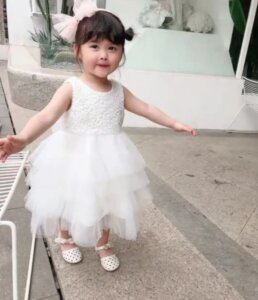 Bay Girls dress in White color 